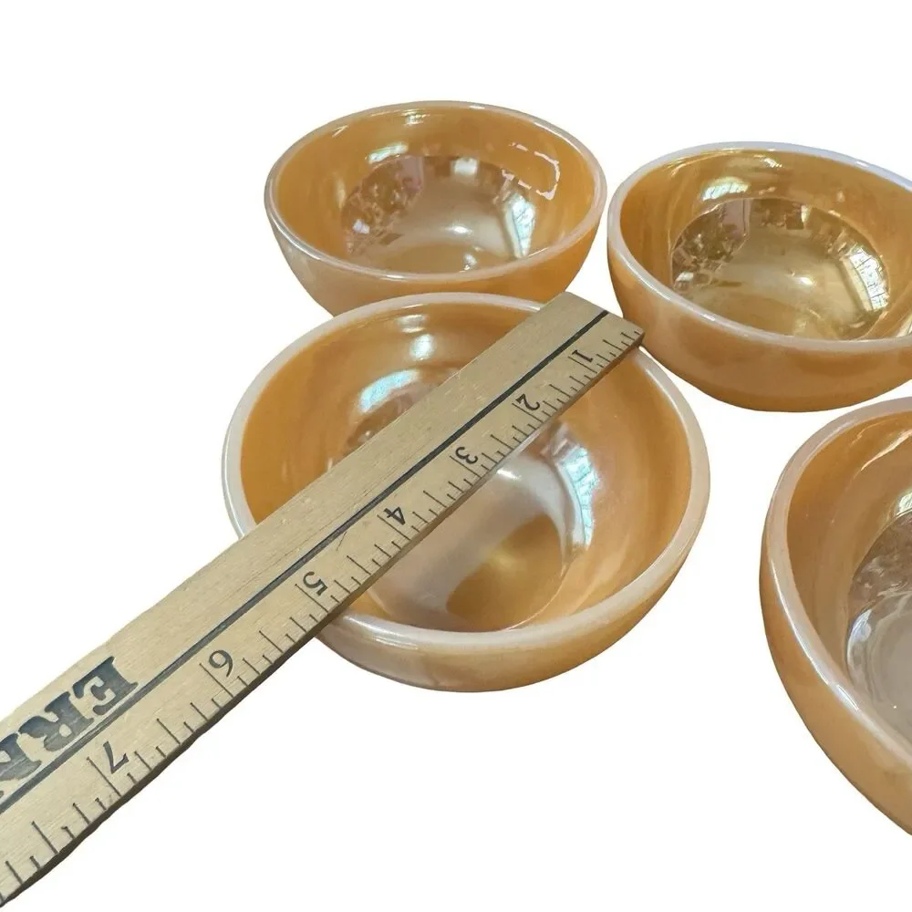 anchor hocking fire king peach lustre small bowls set‎ of 6